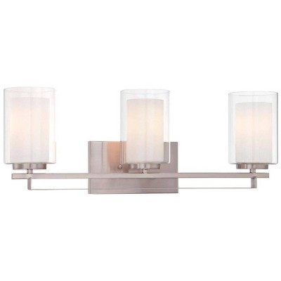Minka Lavery Minka Parsons Studio 24" Wide Brushed Nickel 3-Light Bath Light