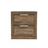Galano Harlowin 2-Drawer Bedside Table Cabinet Nightstand w/Drawers Storage (20.3 in. × 16.3 in. × 18.9 in.) in Dusty Gray Oak, Knotty Oak - 2 of 4