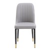 Set of 2 Grey Dining Chairs with Thick Cushions: Modern Kitchen Chairs for Dining, Kitchen, Living Room & Restaurant - 2 of 4
