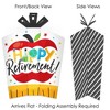 Big Dot of Happiness Teacher Retirement - Table Decorations - Happy Retirement Party Fold and Flare Centerpieces - 10 Count - 2 of 4