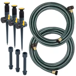 Melnor Sprinkler Kit with Two 15' Hoses and Three 5' Sprinkler Extensions
