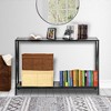 KTMBDW 2 Layers Narrow Console Table for Living Room Entryway Bedroom, Black - 2 of 4