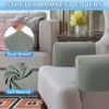 Unique Bargains Non Slip Scratch Resistant Soft Armchair Slipcovers with Twist Pins 2 Pcs - 4 of 4