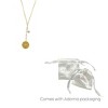 Adornia 14k Gold Plated Sunburst Pendant Y- Necklace with Pearl Drop - 3 of 4