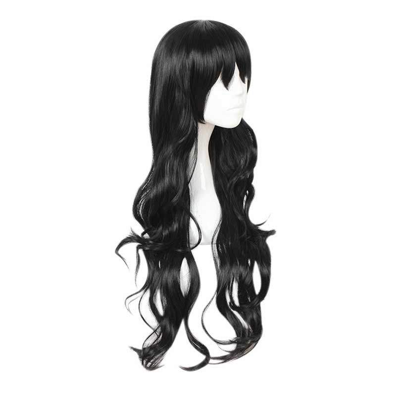 Unique Bargains Curly Women's Wigs 28" Black with Wig Cap, 3 of 7