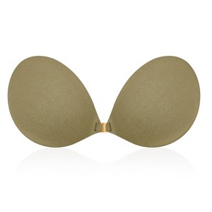 Falorda 2025 Upgraded Magnetic Clasp Adhesive Strapless Bra Seamless Sticky Invisible Push up Bras for Women Backless Dress - 1 of 4