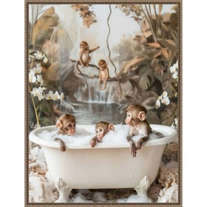 Amanti Art Jungle Spa by Niky Rahner Framed Canvas Wall Art - 1 of 4