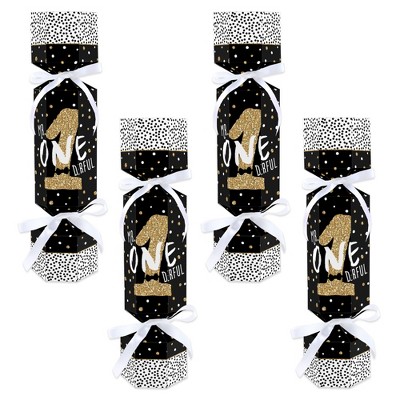 Big Dot of Happiness 1st Birthday Little Mr. Onederful - No Snap Boy First Birthday Party Table Favors - DIY Cracker Boxes - Set of 12
