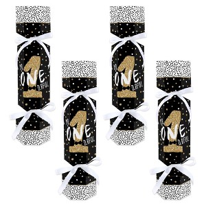 Big Dot of Happiness 1st Birthday Little Mr. Onederful - No Snap Boy First Birthday Party Table Favors - DIY Cracker Boxes - Set of 12 - 1 of 4