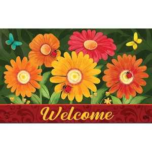 Briarwood Lane Spring Doormat 30x18 Indoor Outdoor Colorful Daisies For Spring Doormat - 1 of 4