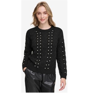 Calvin Klein Womens Metallic Knit Sweater - 1 of 1