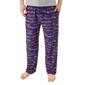 NFL Baltimore Ravens Men's Pajama Pants with Pockets - S - 1 of 3