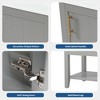 Phiestina 20" Grey Bathroom Vanity with Sink, Soft Close Door, Storage Rack & Open Shelf - 2 of 4