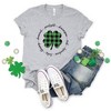 Simply Sage Market Women's  Buffalo Plaid Shamrock Circle Short Sleeve Graphic Tee - 3 of 3