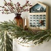 7" Flameless Christmas Window Taper Candle Wood - Hearth & Hand™ with Magnolia - 3 of 4
