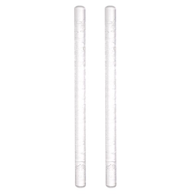 Unique Bargains Acrylic Embossed Non-Stick Round Head Baking Rolling Pins 2 Pcs