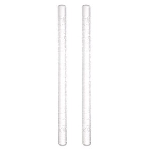 Unique Bargains Acrylic Embossed Non-Stick Round Head Baking Rolling Pins 2 Pcs - 1 of 3