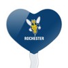 University of Rochester Primary Logo Heart Love Cupcake Picks Toppers Decoration Set of 6 - 2 of 4