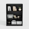 PexFix 41"x31"x16" Doorless Wood Bookshelf Storage Cabinet Bookcase&Office Cabinet for Kitchen Bedroom Entryway Living Room Dinning Room Black - 3 of 4