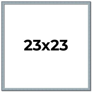 PosterPalooza | Square Textured Blue Picture Frame - UV Acrylic, Foam Board Backing, Hanging Hardware - 1 of 4