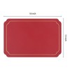 REGALWOVEN Leather Heat Resistant Washable Wipeable Dining Table Placemats 18 x 12 Inch 6 Pcs - 4 of 4