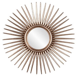 Howard Elliott 30.5" Leaf Starburst Wall Mirror Silver - 1 of 4