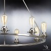 Urban Ambiance Luxury Luxe Industrial Chandelier,  34-1/2"H x 36"W,  Brushed Nickel Finish, UHP2244 - 4 of 4