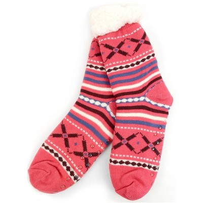 Women's Plush Winter High Pile Fleece Lining Slipper Socks