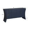4-Door Storage Credenza, Entryway Console Cabinet, Modern Sideboard with Bronze Handles, Buffet Table for Living Room-Maison Boucle - 4 of 4