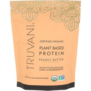 Truvani - Protein Powder - Organic - Peanut Butter - Plant Based - 1 Each - 23.1 oz - 1 of 1