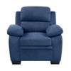 CAVINAS Couches for Living Room Sofa Chair Textured Fabric Channel Upholstered Plush Seating Chair Armchair with Pillows - 2 of 4