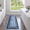 Bordered Area Rugs for Living Room, Modern Machine Washable Non Slip Low Pile Rug for Dining Room Home Office - 2 of 4