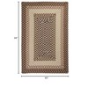 Colonial Mills Tiburon Braided Rug, Sandstorm 5'x8', Rectangle Shape - 2 of 2