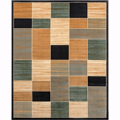 Well Woven Estella Geometric Boxes Area Rug