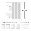 LunaLulinlk Stripe Shower Curtain - 2 of 4