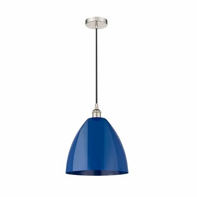Plymouth Dome - 1 Light Cord Hung Mini Pendant In Industrial Style-14.75 Inches Tall and 12 Inches Wide