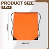 Unique Bargains Fitness Sports Travel Lightweight Drawstring Backpacks 2 Pcs - 2 of 4