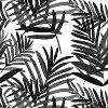 18" x 18" Outdoor Seat Cushion Cali Palm Black/White - Skyline Furniture: Removable Zippered Cover, Botanical Print - 4 of 4