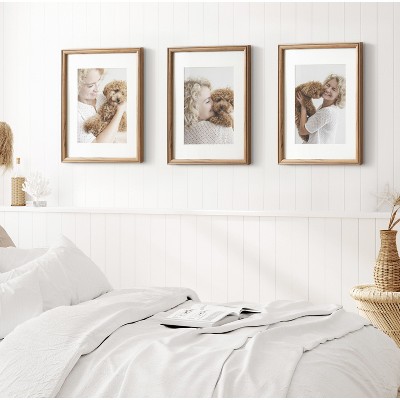Adlynn Brown Rectangular Plastic Gallery Wall Frame Set