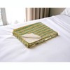 50" X 70" Gray And Yellow Floral Cotton Quilted Kantha Throw Blanket with Embroidery - 2 of 4