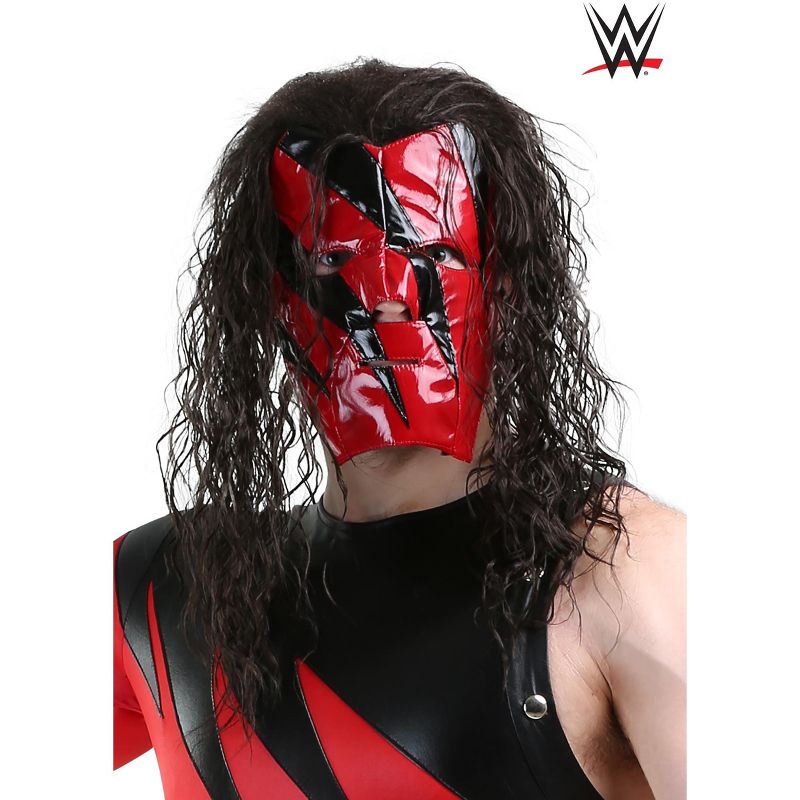 HalloweenCostumes.com One Size Fits Most  Men  WWE Kane Wig for Men, Brown, 2 of 3
