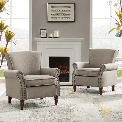 Set of 2 Cythnus Armchair with Removable Cushions | ARTFUL LIVING DESIGN
