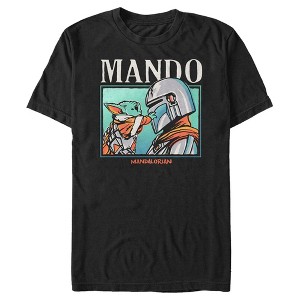 Men's Star Wars: The Mandalorian Mando and the Child T-Shirt - 1 of 4