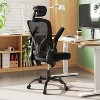 Ergonomic Office Chair for 5'2"-6'4" Users, High Back Mesh Computer Desk Chair with Flip-up Armrests, Capacity Home Office Chair,  Black - 3 of 4