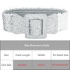 INSPIRE CHIC Women's Sequins Stretchy Bling Sparkly Shiny Wide Elastic Waist Belts 1 Pc - 4 of 4