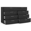 Tvilum Austin 8 Drawer Double Dresser, Black Woodgrain - 4 of 4