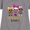 Girls' - LOL Surprise! - Bravo Babes Graphic Short Sleeve Fleece Dress - 2 of 4