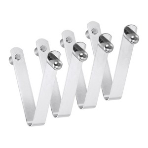 Unique Bargains Steel V Shaped Push Button Spring Lock Tent Pole Clips Kayak Paddle Snaps 4 Pcs - 1 of 3