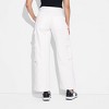 Women's Mid-Rise Wide Leg Cargo Baggy Jeans - Wild Fable™ - 3 of 3