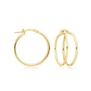 Ross-Simons Italian 18kt Gold Over Sterling Double-Hoop Earrings - 1 of 3
